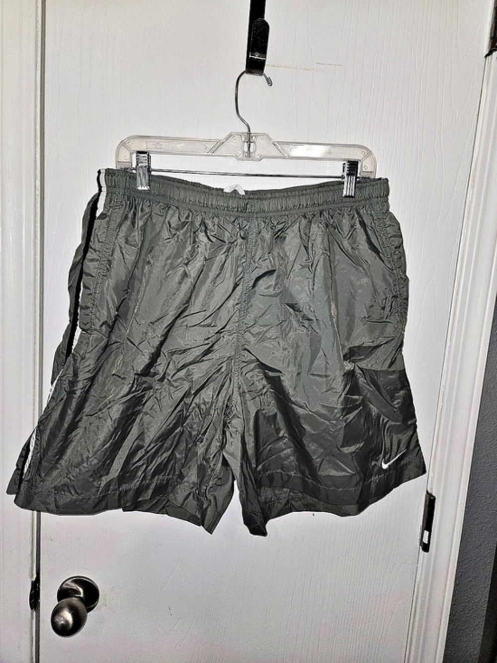 Nike Men's Gray Work Out Solid Athletic Shorts Size XXL